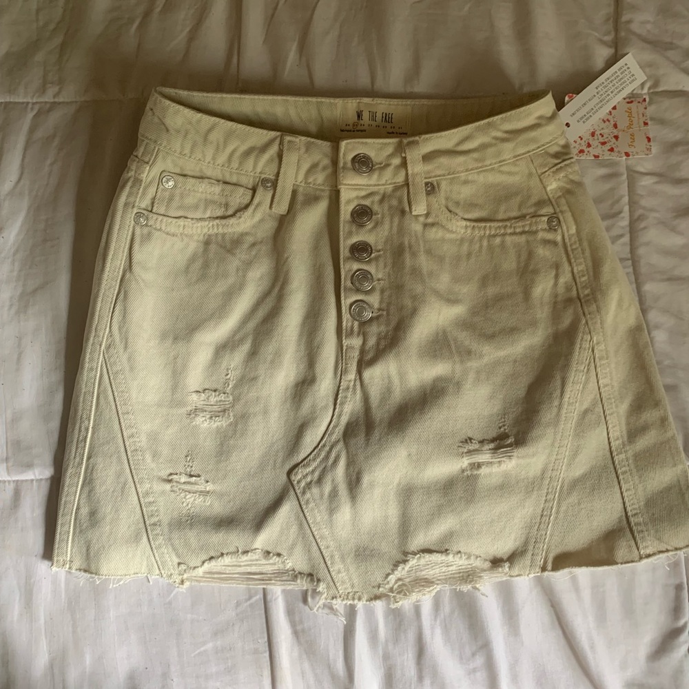 High wasted free people skirt